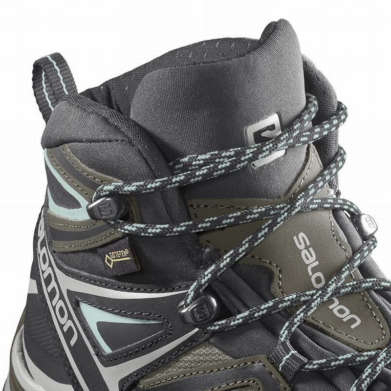 Salomon X ULTRA 3 MID GORE-TEX Verde Oliva Negras | 4917GQLWO