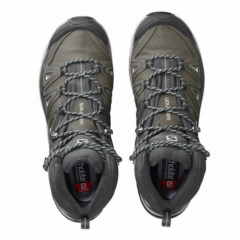 Salomon X ULTRA 3 MID GORE-TEX Verde Oliva Negras | 4917GQLWO