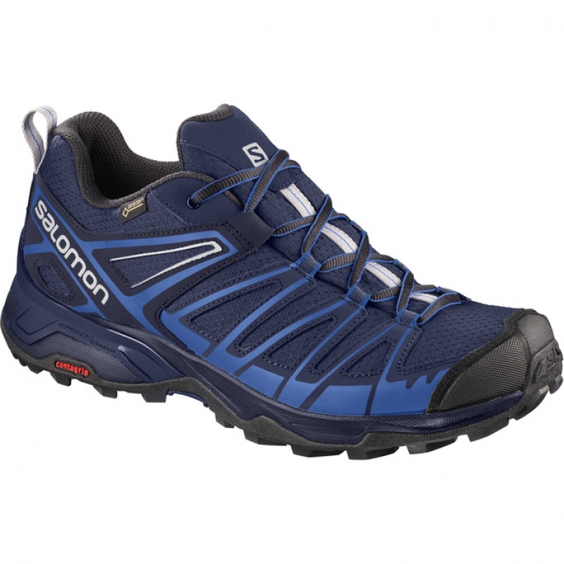 Salomon X ULTRA 3 PRIME GTX Azul Marino Negras | 7821OIVNU