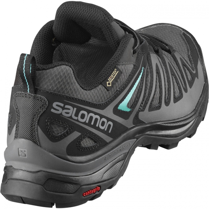 Salomon X ULTRA 3 PRIME GTX W Plateadas Negras | 3958FYMRB