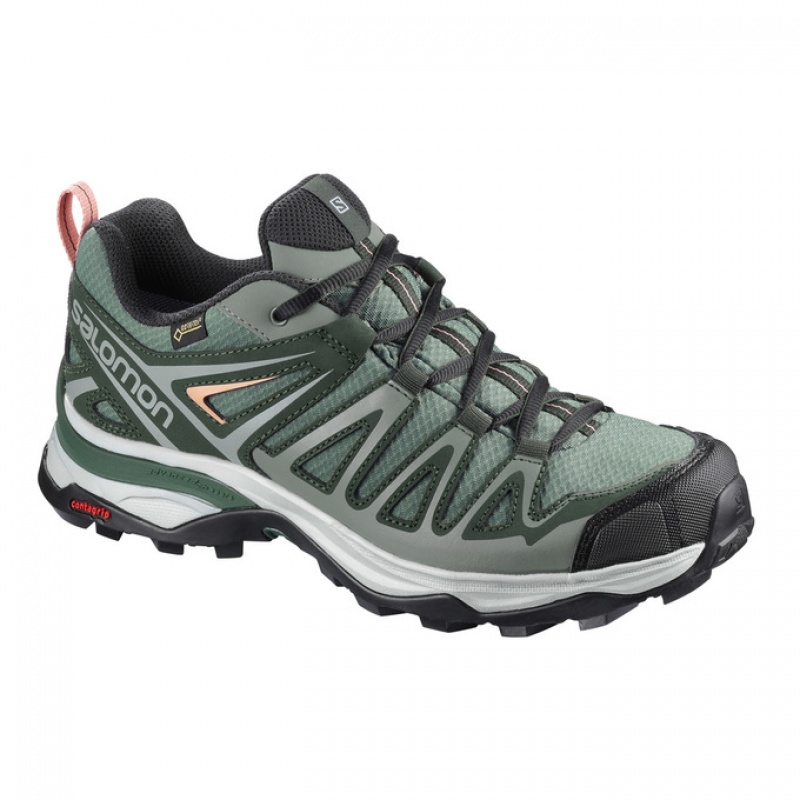 Salomon X ULTRA 3 PRIME GTX W Verde Claro | 8207JFAPT