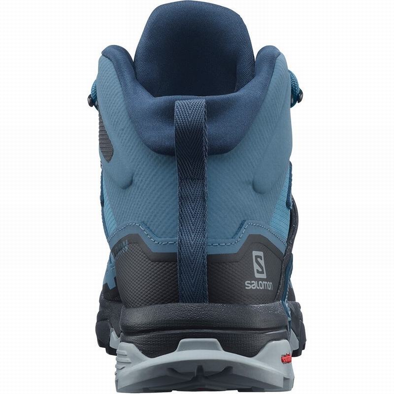 Salomon X ULTRA 4 MID GORE-TEX Azules Negras | 8943ERPSW