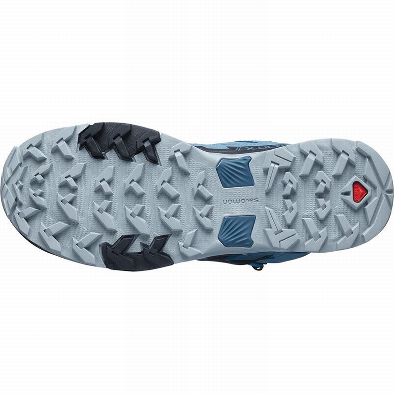 Salomon X ULTRA 4 MID GORE-TEX Azules Negras | 8943ERPSW