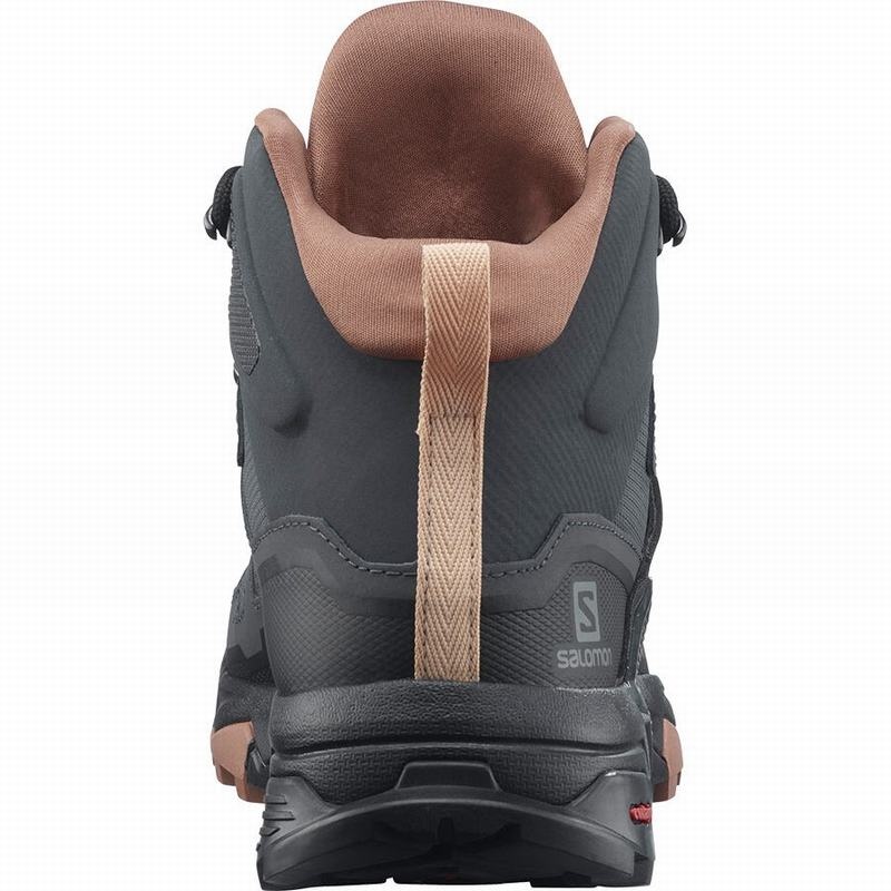 Salomon X ULTRA 4 MID GORE-TEX Gris Oscuro Creme | 6975ZWVPN