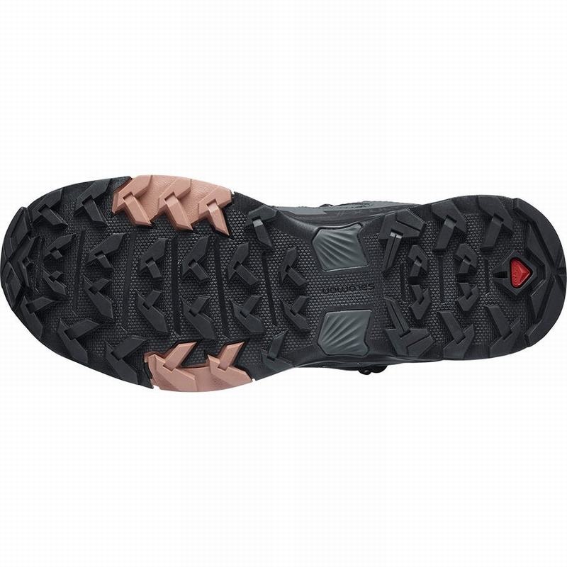 Salomon X ULTRA 4 MID GORE-TEX Gris Oscuro Creme | 6975ZWVPN