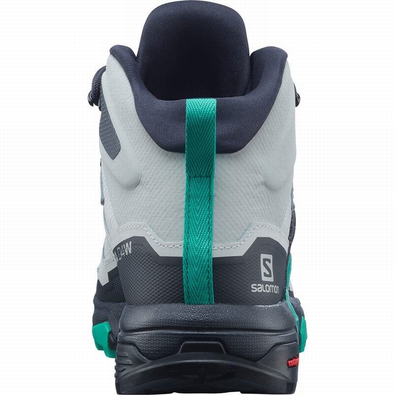 Salomon X ULTRA 4 MID GORE-TEX Gris Verde Menta | 6249MSYAD