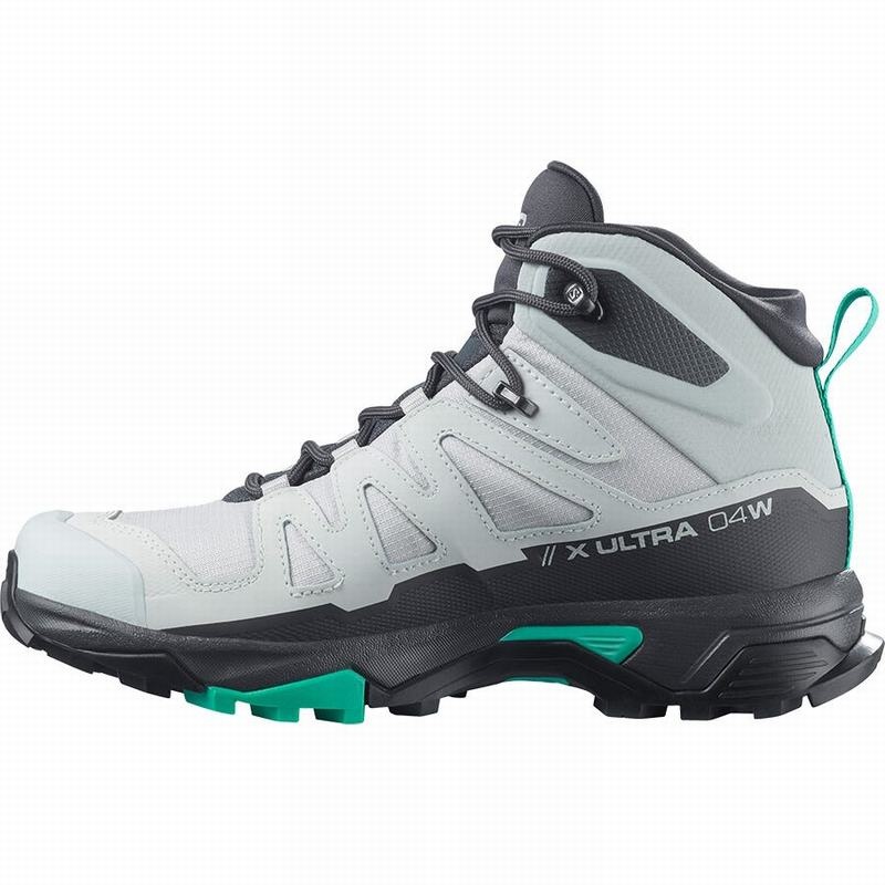 Salomon X ULTRA 4 MID GORE-TEX Gris Verde Menta | 6249MSYAD