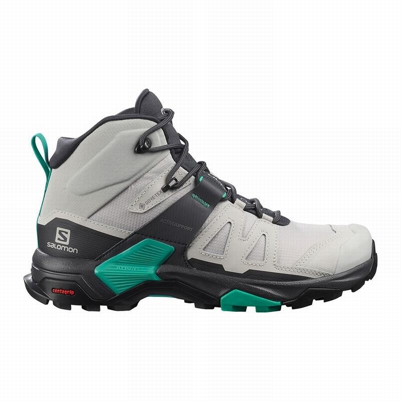 Salomon X ULTRA 4 MID GORE-TEX Gris Verde Menta | 6249MSYAD