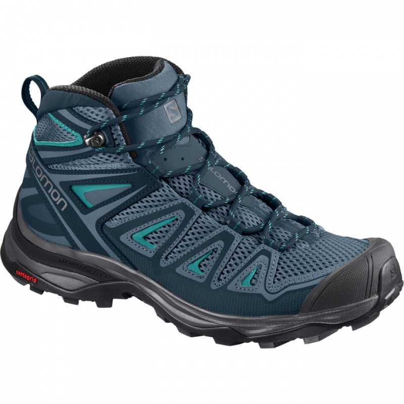 Salomon X ULTRA MID 3 AERO W Azul Marino Negras | 7150QUGAT