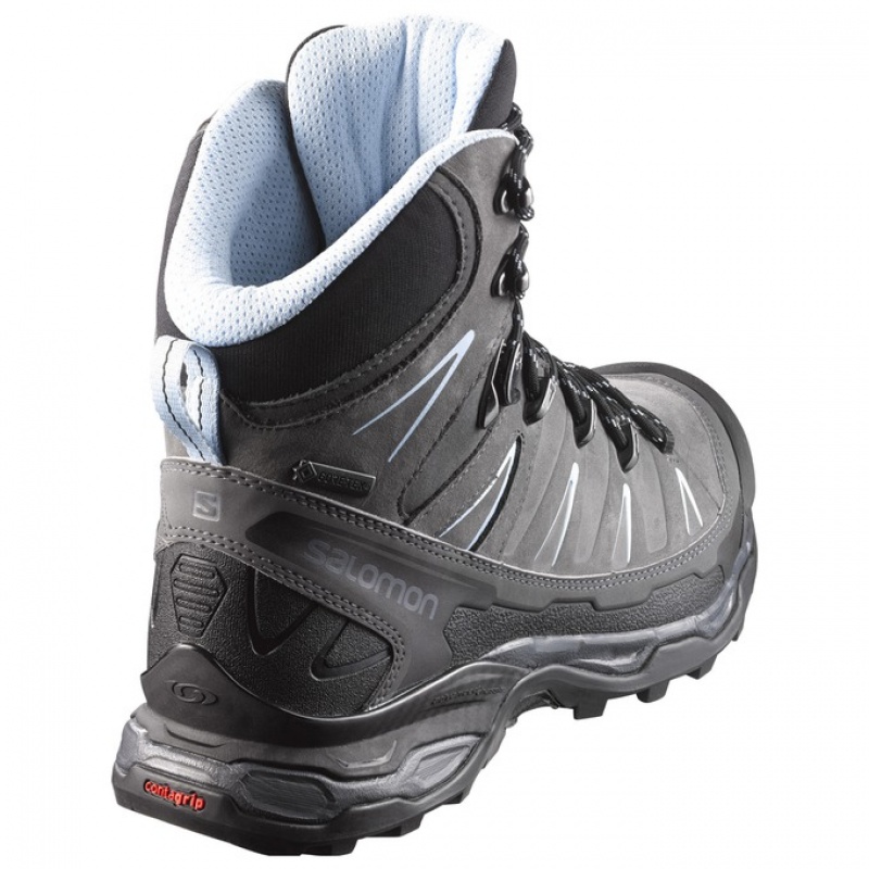 Salomon X ULTRA TREK GTX W Negras Gris | 9284DEPVN